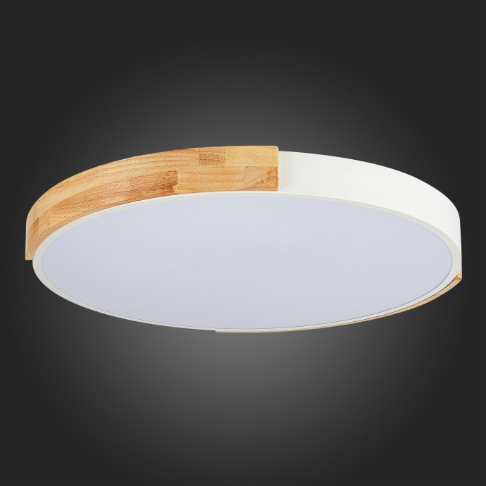 SLE201352-01 Светильник потолочный Белый, Светлое дерево/Белый LED 1*40W 3000K/4000K/6000K DELIA