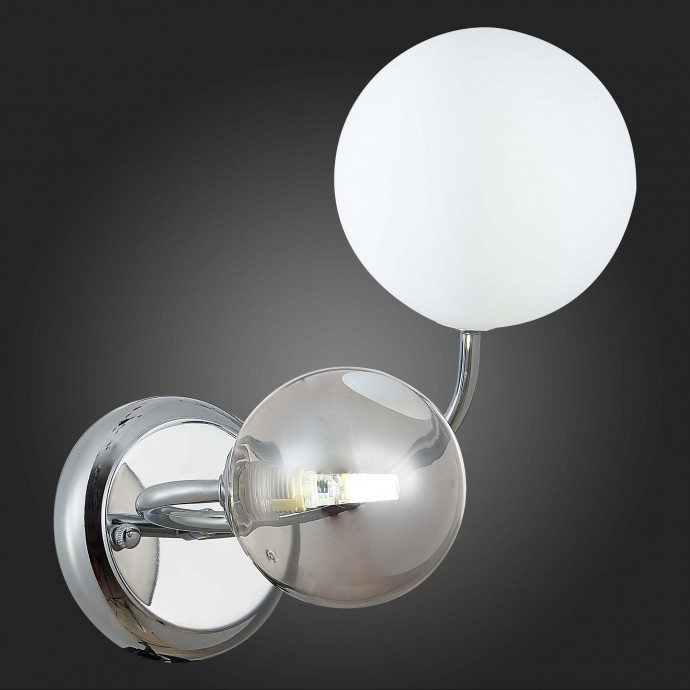 SLE220911-02 Светильник настенный Хром/Белый, Дымчатый G9 LED 2*5W FORMAE