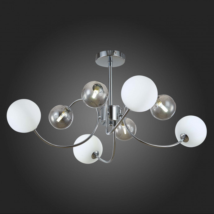 SLE220912-08 Светильник потолочный Хром/Белый, Дымчатый G9 LED 8*5W FORMAE