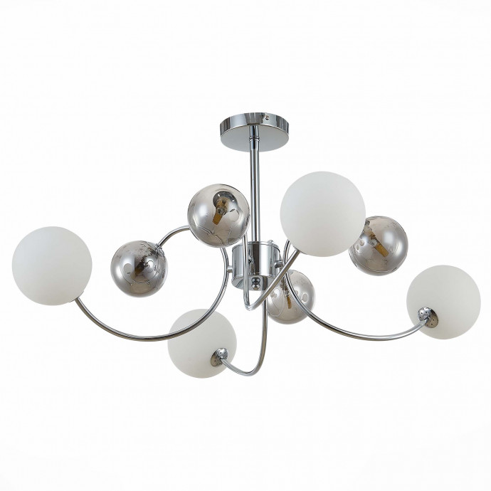 SLE220912-08 Светильник потолочный Хром/Белый, Дымчатый G9 LED 8*5W FORMAE