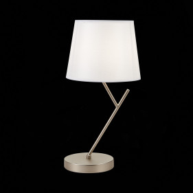 SLE300104-01 Прикроватная лампа Никель/Белый E14 1*40W