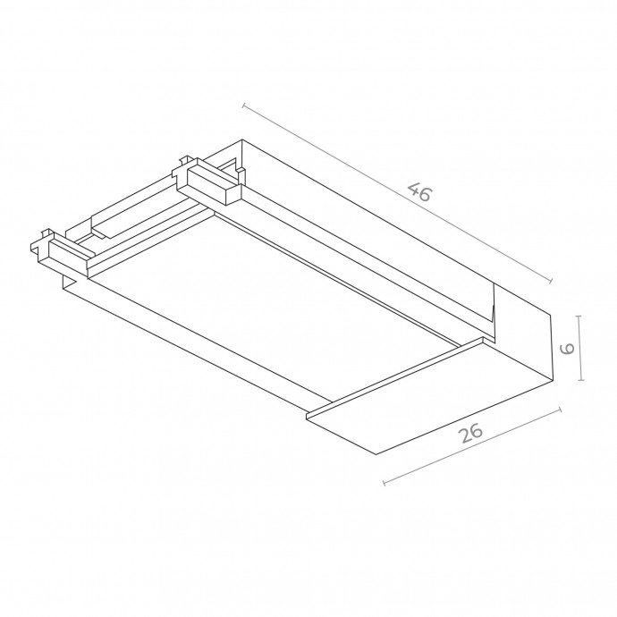 ST067.409.20 Ввод питания SKYFLAT ST-Luce Черный SKYFLAT