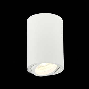 ST108.507.01 Светильник потолочный Белый GU10 1*50W  IP20 D70xH100 220V Без ламп Накладные светильники