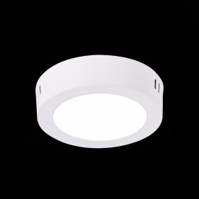 ST112.532.06 Светильник настенно-потолочный Белый LED 1*6W 3000K 330Lm Ra80 120° IP20 D110xH28 90-265V