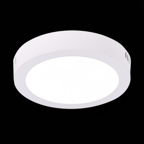 ST112.532.12 Светильник настенно-потолочный Белый LED 1*12W 3000K 715Lm Ra80 120° IP20 D160xH28 90-265V