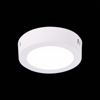 ST112.542.06 Светильник настенно-потолочный Белый LED 1*6W 4000K 370Lm Ra80 120° IP20 D110xH28 90-265V Накладные светильники