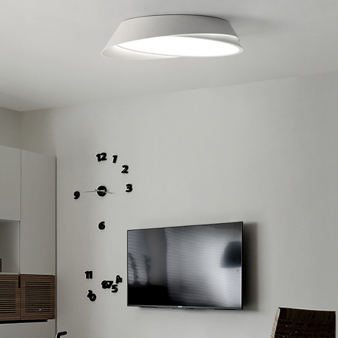 Потолочный Светильник Shell D50 White Black By Imperiumloft