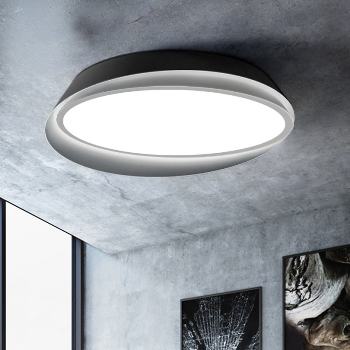 Потолочный Светильник Shell D50 White Black By Imperiumloft
