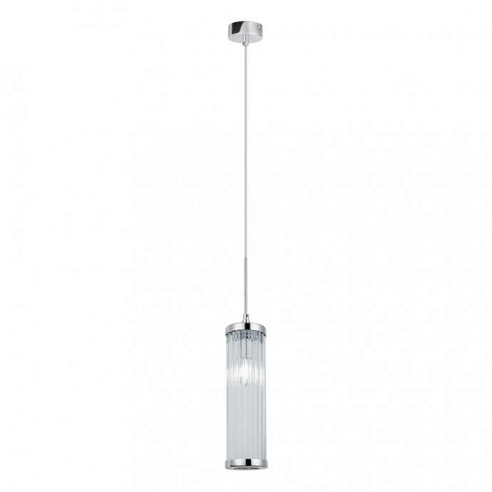 Светильник подвесной Crystal Lux TADEO SP1 D100 CHROME/TRANSPARENTE