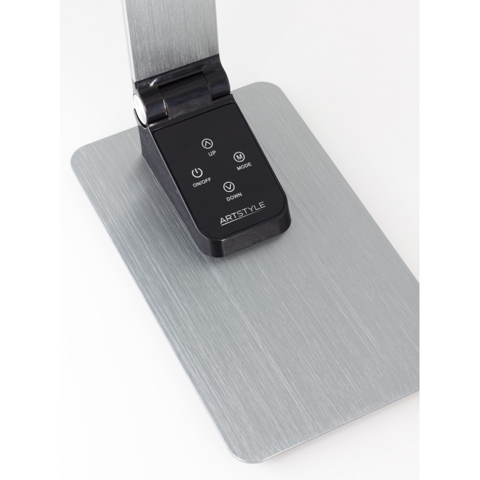 Светильник, ARTSTYLE, TL-277GY, серый (настольный светодиодный,металл., диммируемый с изм. цвет. тем-рой и USB-портом)