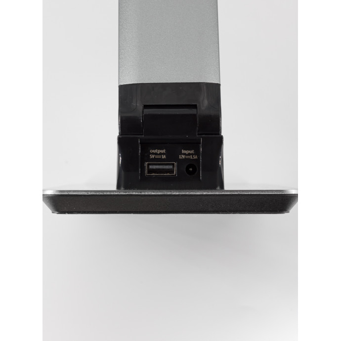 Светильник, ARTSTYLE, TL-277GY, серый (настольный светодиодный,металл., диммируемый с изм. цвет. тем-рой и USB-портом)
