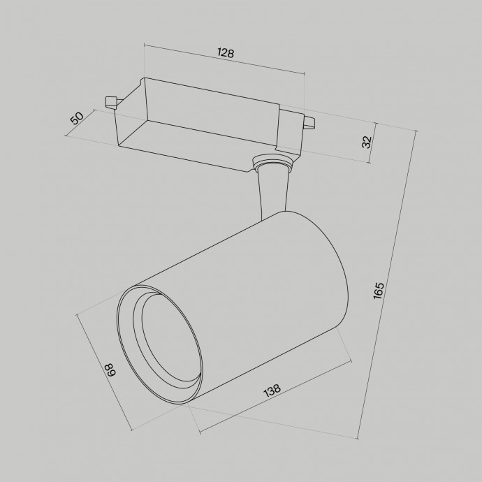 Трековый светильник Technical TR003-1-15W3K-M-B