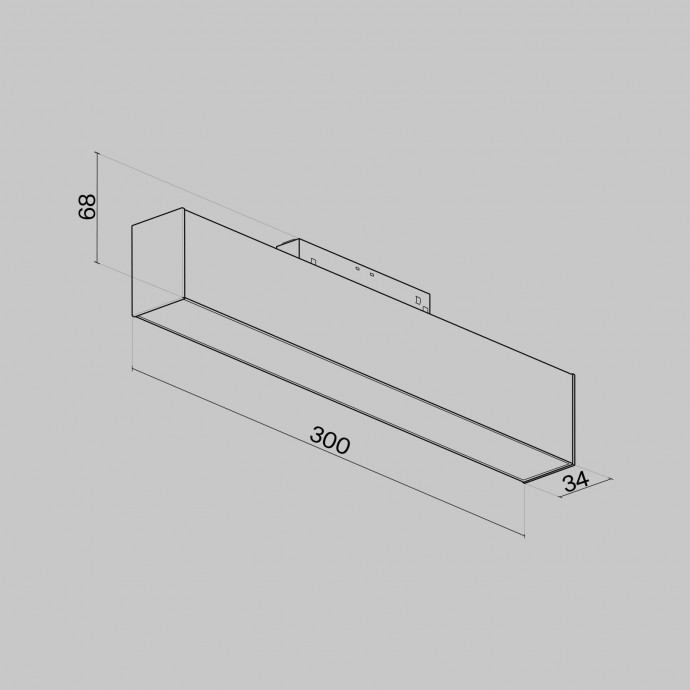 Трековый светильник Technical TR012-2-12W3K-B