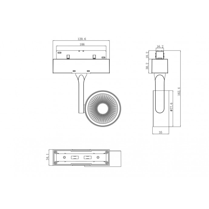 Трековый светильник Technical TR024-2-10W4K