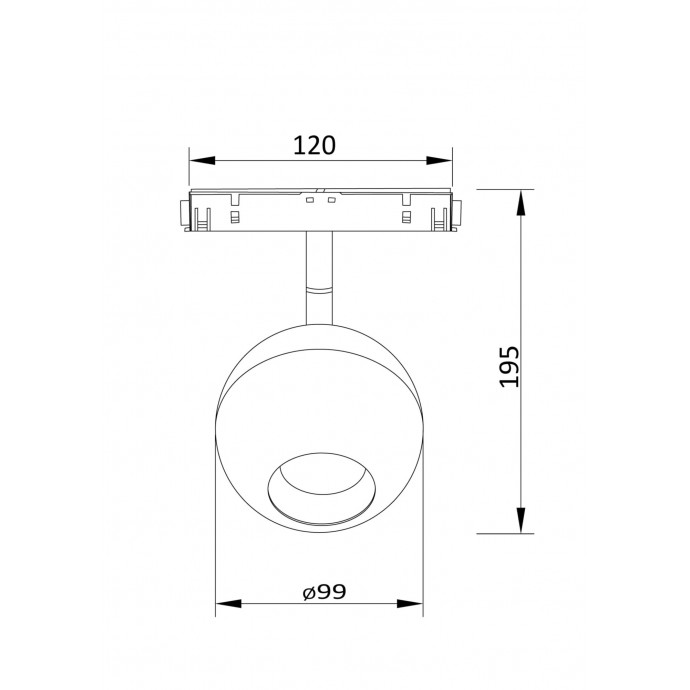 Трековый светильник Technical TR028-2-15W3K-W