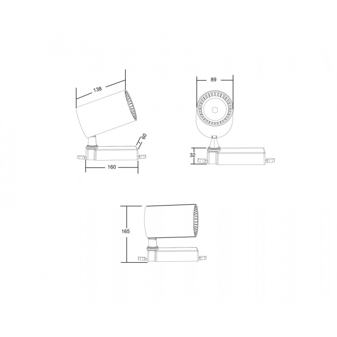 Трековый светильник Technical TR029-3-20W3K-B