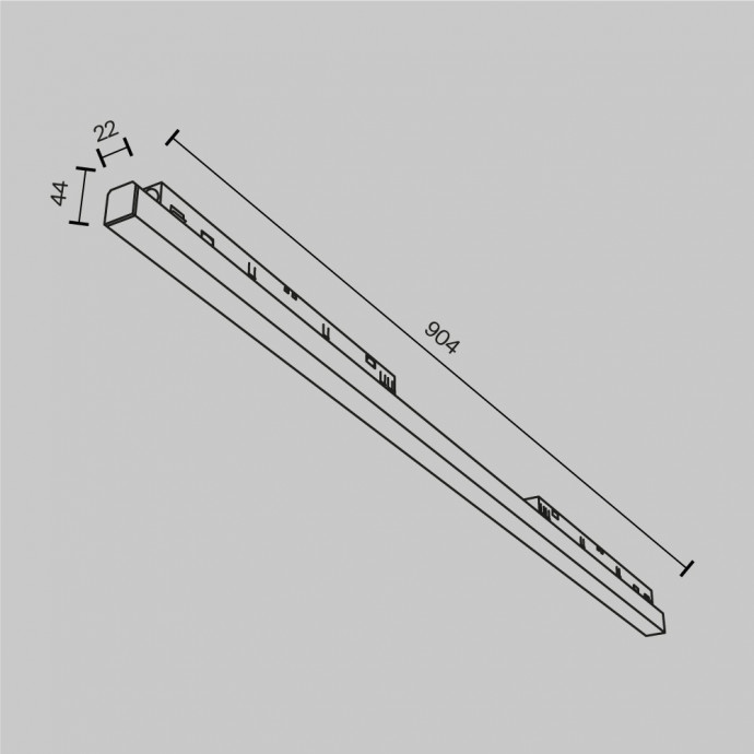 Трековый светильник Technical TR030-4-30WTW-DD-B