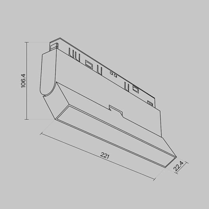 Трековый светильник Technical TR036-4-12WTW-DD-W