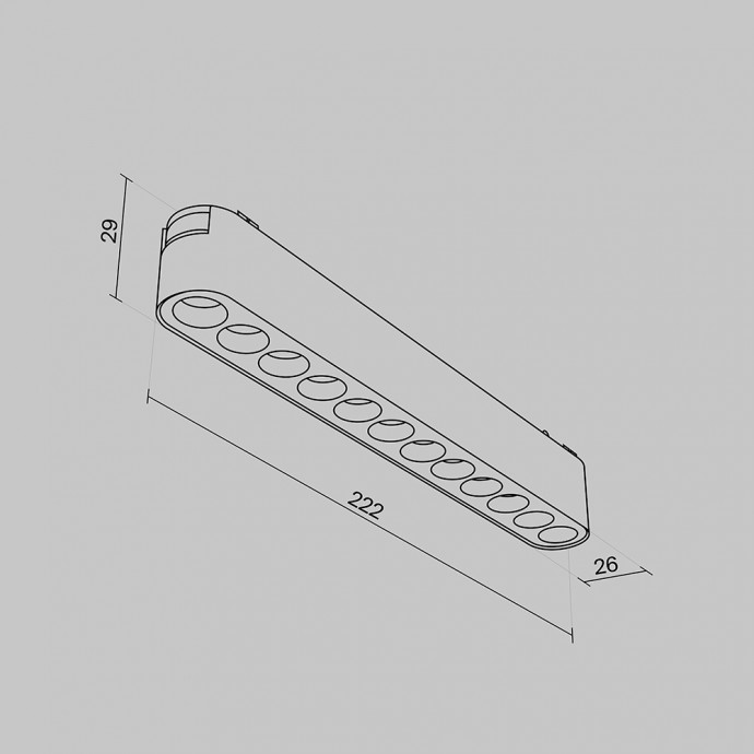 Трековый светильник Technical TR082-1-12W3K-M-B