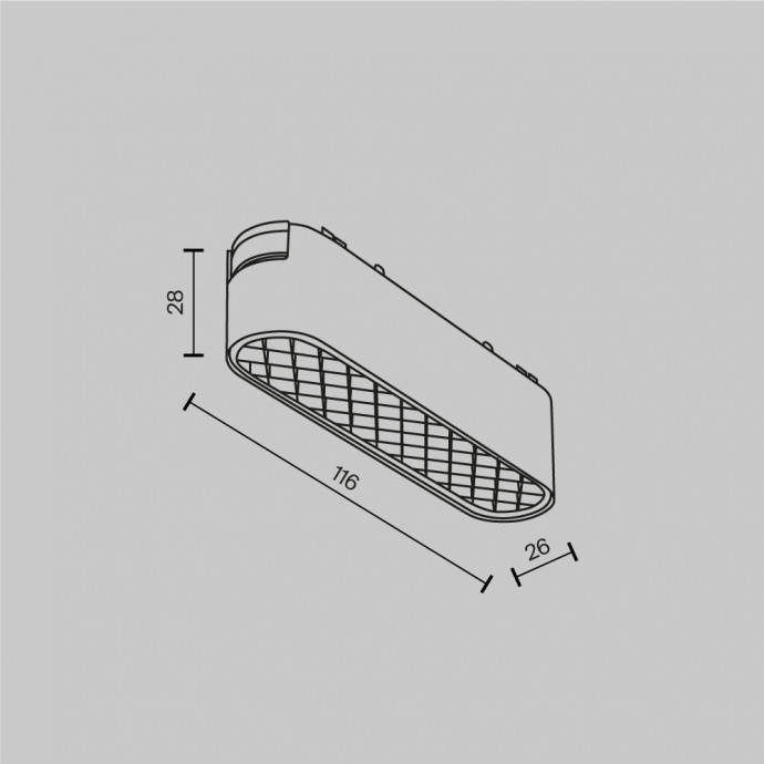 Трековый светильник Technical TR084-1-6W3K-W