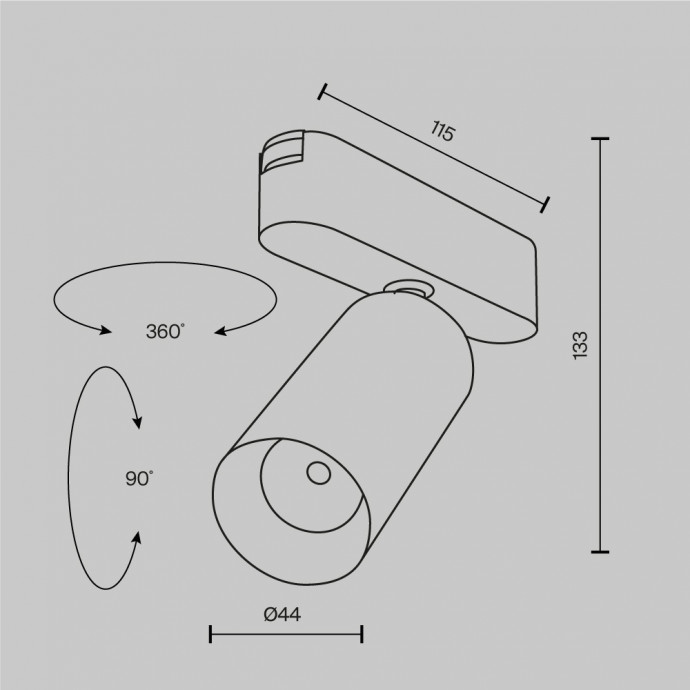 Трековый светильник Technical TR103-1-12W4K-M-W