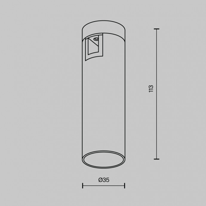 Трековый светильник Technical TR143-1-5W3K-W-BS