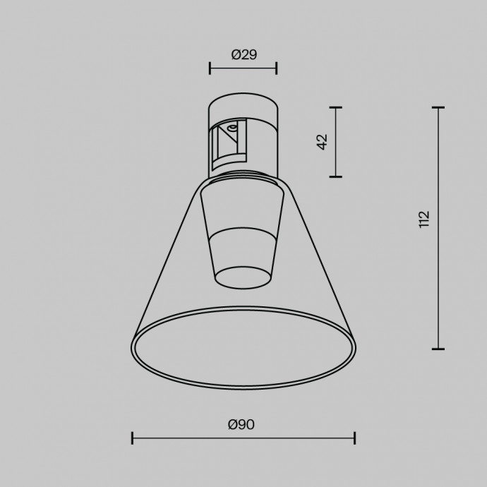 Трековый светильник Technical TR147-1-3W3K-B