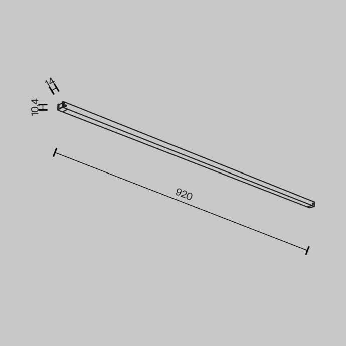 Трековый светильник Technical TR173-1-24WTW-B