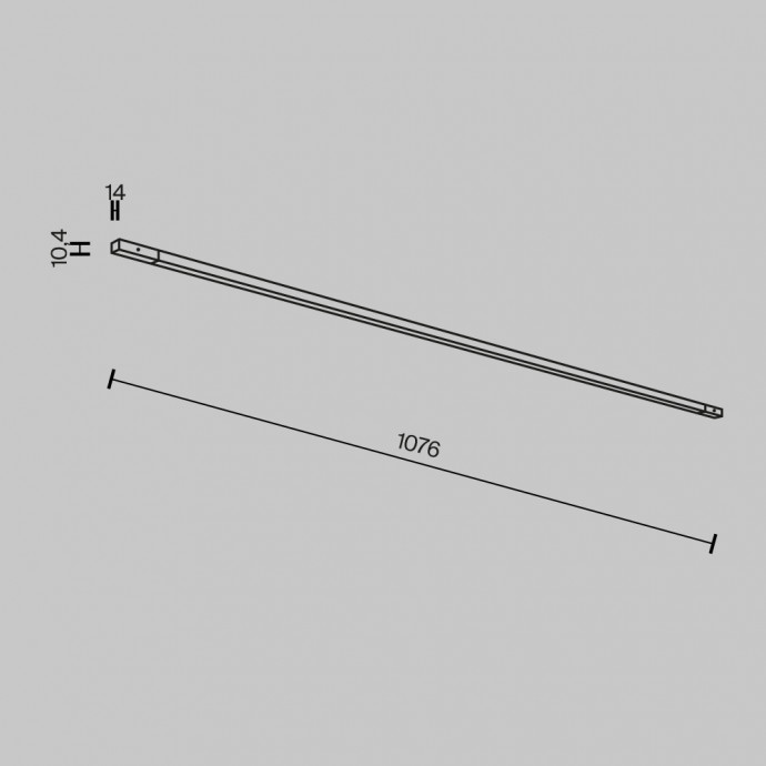 Трековый светильник Technical TR180-1-12WTW-B
