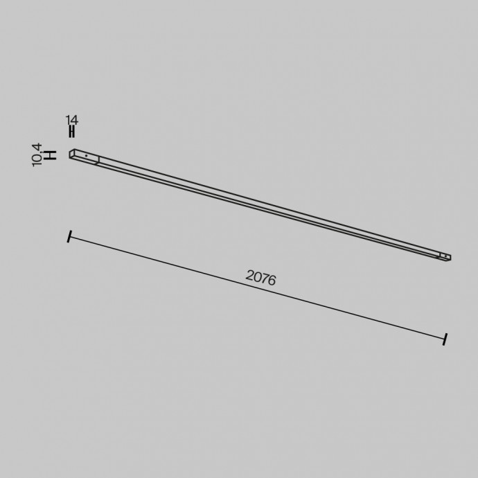 Трековый светильник Technical TR180-1-24WTW-B
