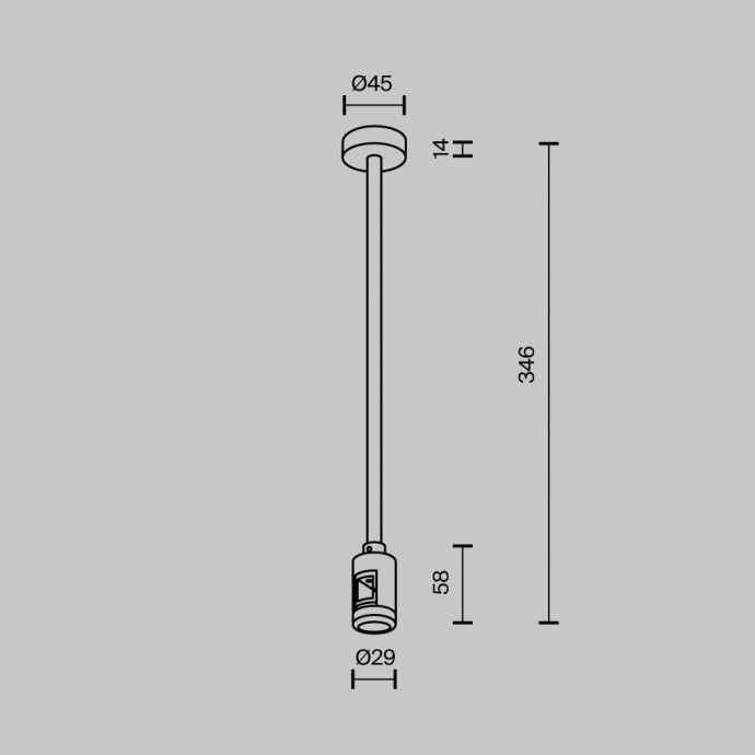 Комплектующие для трековой системы Technical TRA158C-B1-BS