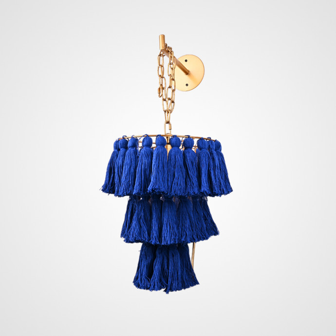 Настенный Светильник Tassel Wall Синий By Imperiumloft
