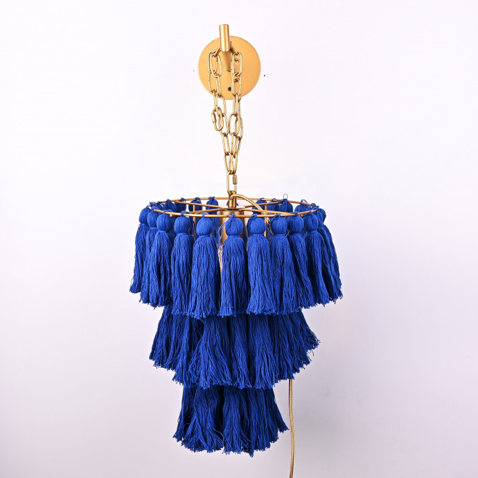 Настенный Светильник Tassel Wall Синий By Imperiumloft