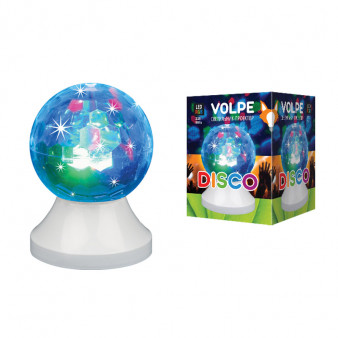 ULI-Q311 3,5W/RGB WHITE Светодиодный светильник-проектор. Кабель с вилкой, 220В. Диаметр 10см. Белый. ТМ Volpe.