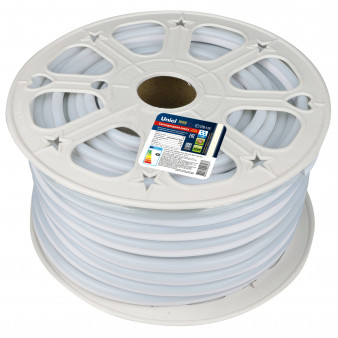 ULS-N21-2835-120LED/m-8mm-IP67-220V-8W/m-50M-WW Светодиодная гибкая герметичная лента. NEON. Бобина 50 м. Теплый белый свет (3000К). TM Uniel.