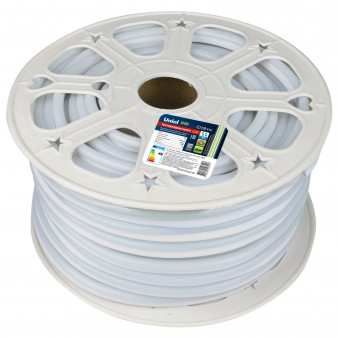 ULS-N21-2835-120LED/m-8mm-IP67-220V-8W/m-50M-GREEN Светодиодная гибкая герметичная лента. NEON. Бобина 50 м. Зеленый свет. TM Uniel.