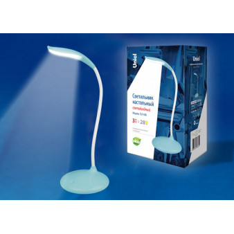 TLD-558 Blue/LED/280Lm/5000K/Dimmer Светильник настольный, 3W. Сенсорный выключатель. Голубой. ТМ Uniel