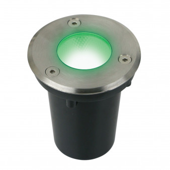 ULU-B10A-3W/GREEN IP67 GREY Светильник светодиодный уличный. Архитектурный встраиваемый. Зеленый свет. Корпус серый. TM Uniel
