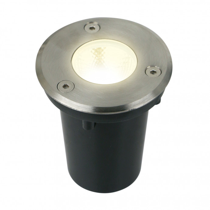 ULU-B10A-3W/2700K IP67 GREY Светильник светодиодный уличный. Архитектурный встраиваемый. Теплый белый свет (2700К). Корпус серый. TM Uniel.