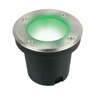 ULU-B12A-9W/GREEN IP67 GREY Светильник светодиодный уличный. Архитектурный встраиваемый. Зеленый свет. Корпус серый. TM Uniel.