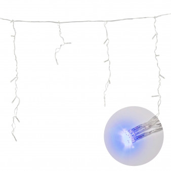 ULD-B1805-048/DTA BLUE IP20 Бахрома светодиодная, 1,8м. 48 светодиодов. Синий свет. Провод прозрачный. ТМ Uniel