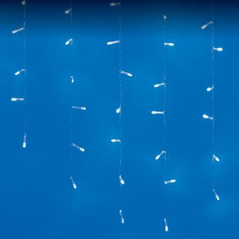 ULD-B6007-300/DTA WHITE IP44 Бахрома светодиодная, 6м. 300 светодиодов. Белый свет. Провод прозрачный. ТМ Uniel