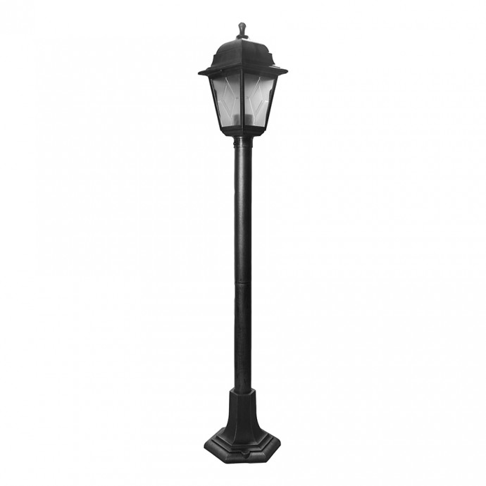 UUL-A01T 60W/E27 IP44 BLACK SILVER Светильник уличный, под лампу Е27. Архитектурный напольный. Корпус темно-серебристый. TM Uniel