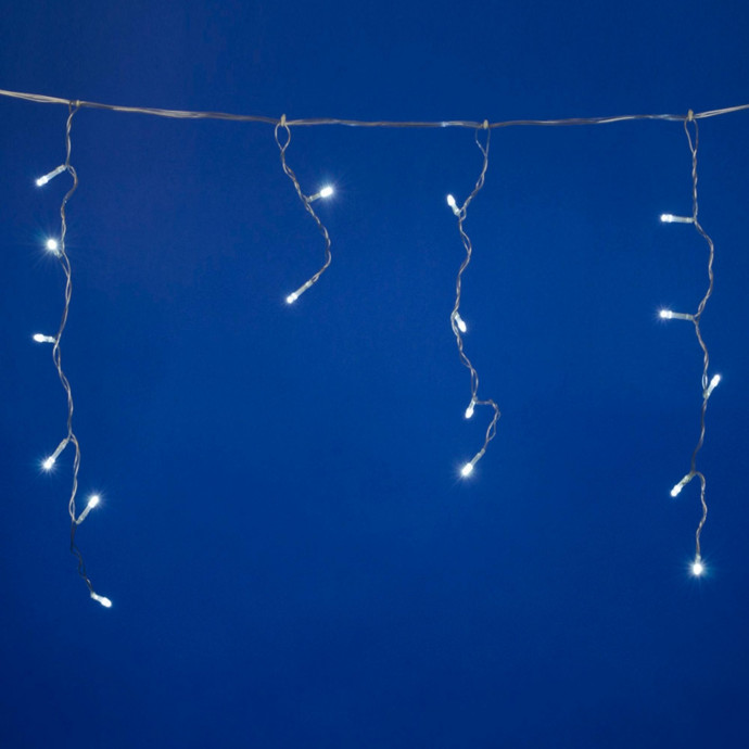 ULD-B2005-048/DTA WHITE IP20 Бахрома светодиодная, 2м. 48 светодиодов. Белый свет. Провод прозрачный. ТМ Uniel