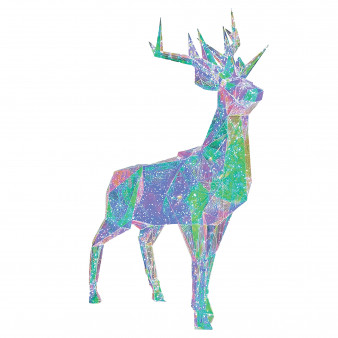 ULD-R501 220V DEER Светильник декоративный «Олень». 500 светодиодов. Белый свет. Цвет корпуса радужный. TM Uniel