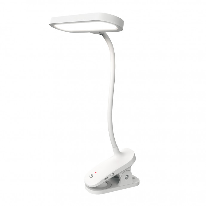 ULM-D602 10W/3000-6000K/DIM WHITE Светильник настольный светодиодный «прищепка». Сенсорный выключатель. Диммер. Белый. TM Uniel