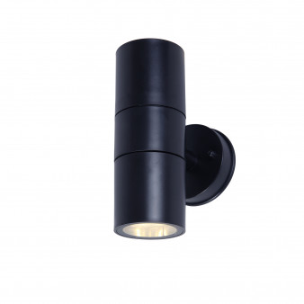 UUL-S22D-2x7W/GU10 IP65 BLACK Светильник уличный, под две лампы GU10. Архитектурный накладной. Корпус черный. TM Uniel