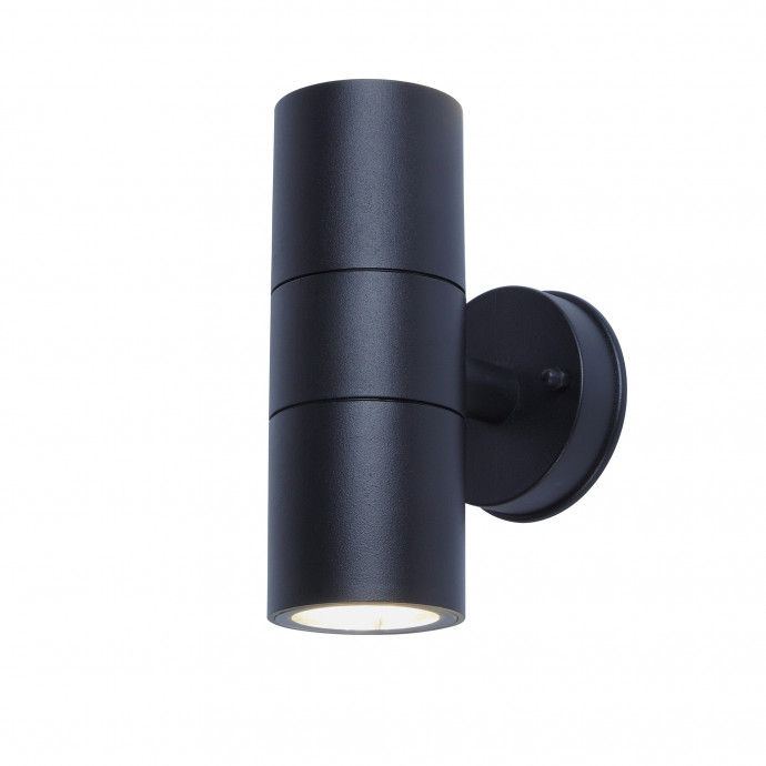 UUL-S22D-2x35W/GU10 IP65 BLACK Светильник уличный, под две лампы GU10. Архитектурный накладной. Корпус черный. TM Uniel