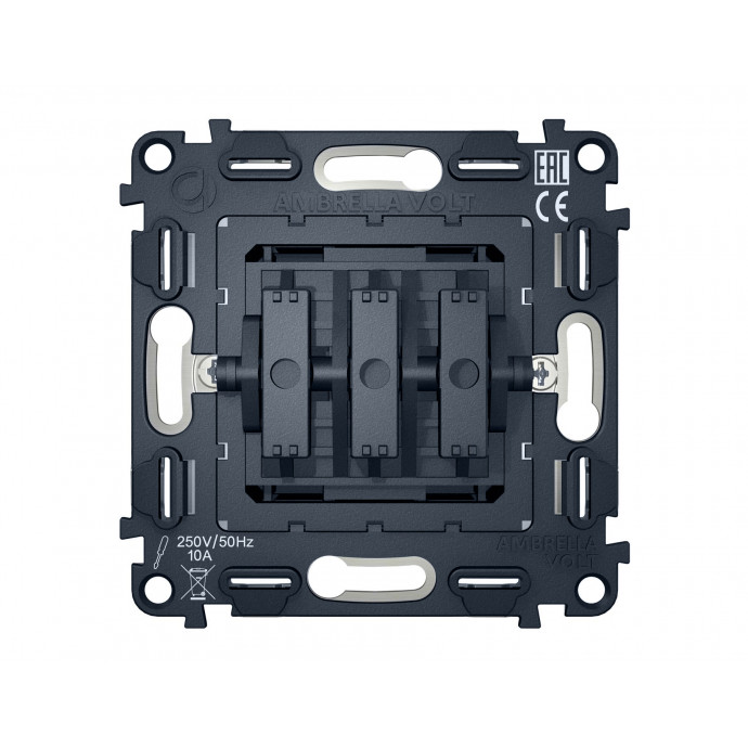 VM133 Механизм 3-клавишного выключателя 10A-250V QUANT