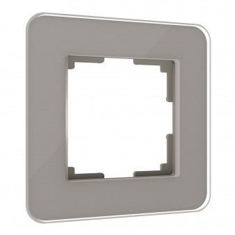 Рамка из стекла на 1 пост Elite дымчатый W0012417